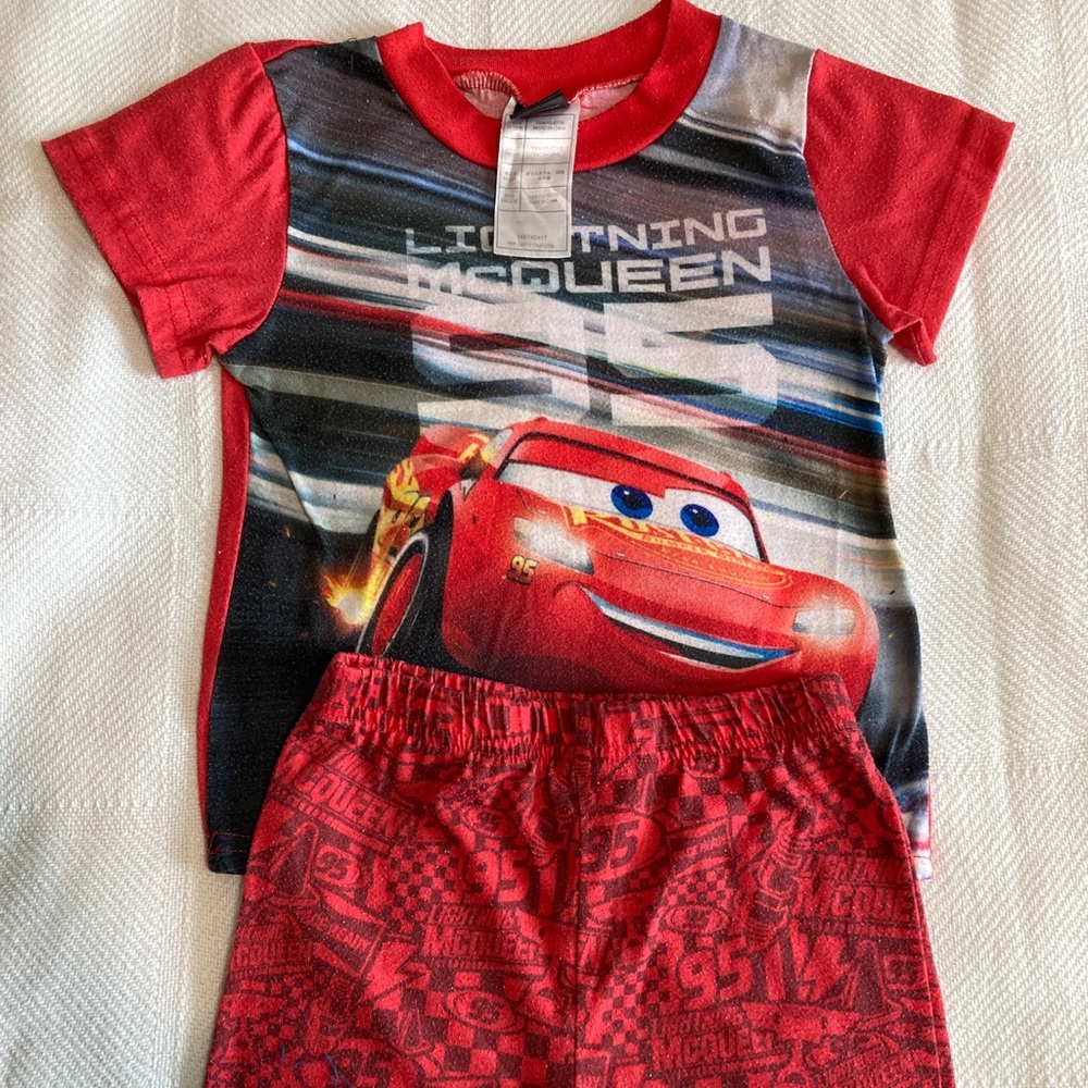 XXS (2/3) Lightning McQueen PJ set